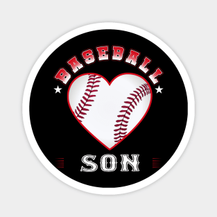 Son Baseball Team Family Matching Gifts Funny Sports Lover Player Magnet